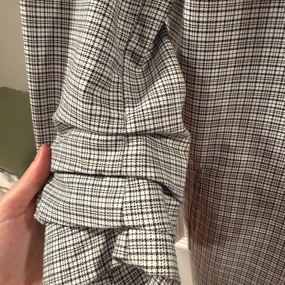 Rachel Zoe Black and White Checkered Blazer - Picture 3 of 5